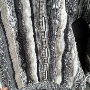 Vintage Coogie Style cream/grey mix Sweater - Crewneck - Made in Italy - M